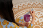 MEINL Sonic Energy 3.75"Essence Solfeggio Crystal Singing Bowl Sol 741 Hz, Lavender Purple detail view 4 at Luna Panther