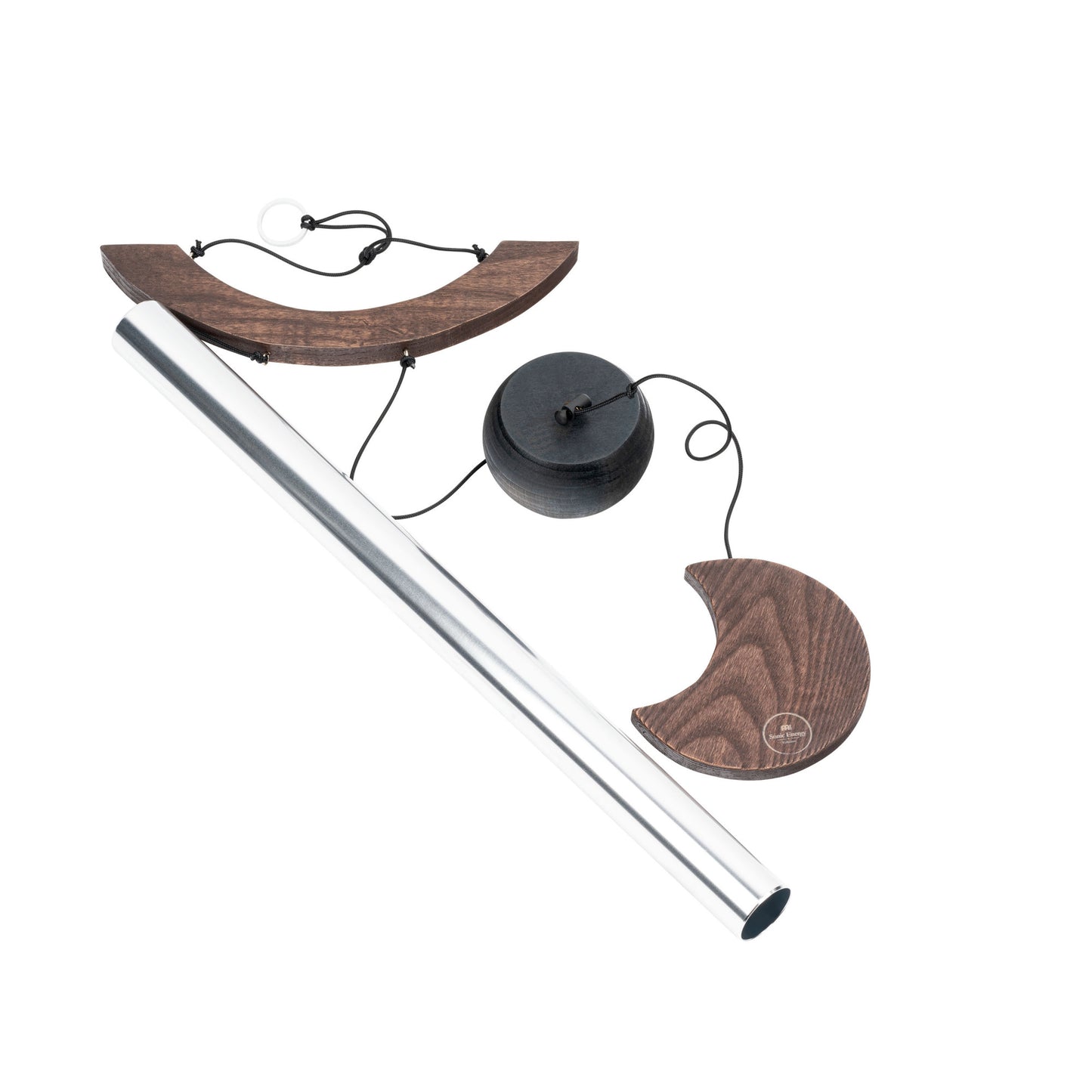 MEINL Sonic Energy Moon Meditation Chime 35"/88 cm - 432 Hz - Curved Suspension/Silver detail view 9 at Luna Panther