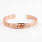 Copper Bracelet with Carnelian Crystal