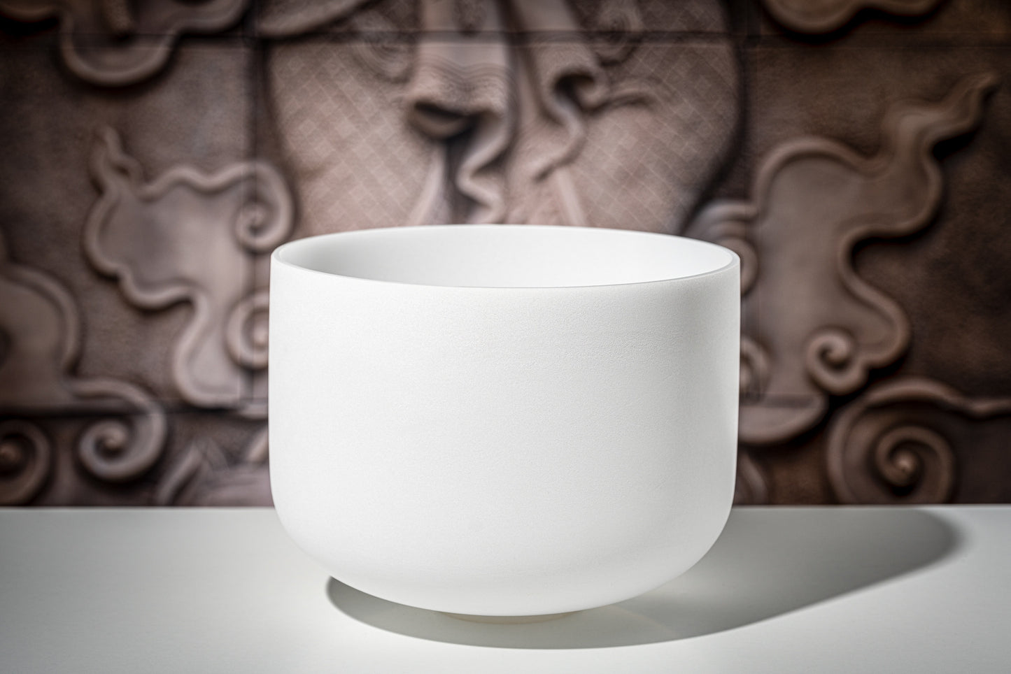 MEINL Sonic Energy White-Frosted Crystal Singing Bowl 12" - D4/Sacral Chakra/432 Hz detail view 5 at Luna Panther
