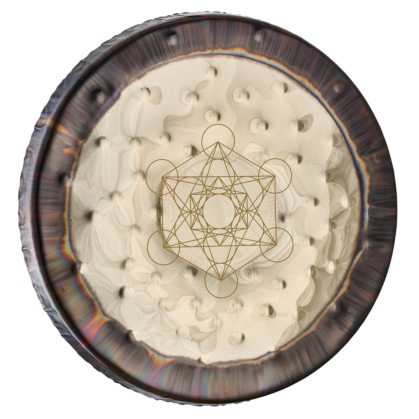 MEINL Sonic Energy 22" Soundscape Gong, Metatron’s Cube at Luna Panther