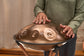 MEINL Sonic Energy Sensory Handpan, Stainless Steel, E La Sirena, 10 Notes, 432 Hz, Vintage cop detail view 8 at Luna Panther