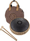 MEINL Sonic Energy Medium Octave Steel Tongue Drum 10" - B Minor/8 Notes/432 Hz - Black detail view 12 at Luna Panther