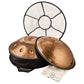 MEINL Sonic Energy Sensory Handpan, Stainless Steel, Bb2 Amara, 9 Notes, 432 Hz, Vintage copper detail view 6 at Luna Panther