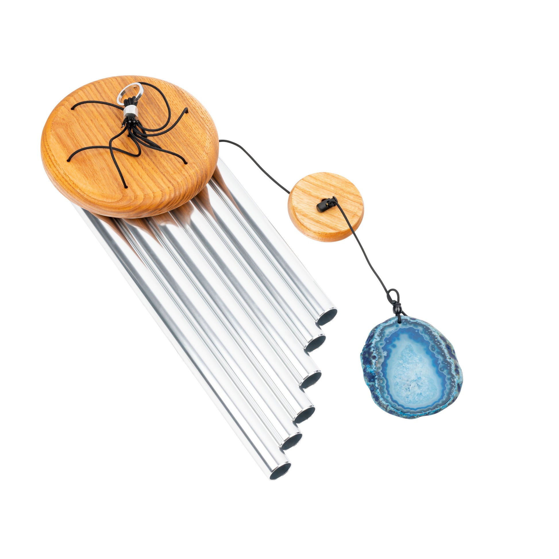 MEINL Sonic Energy Blue Agate Meditation Chime 29"/73 cm - 432 Hz - Silver detail view 9 at Luna Panther