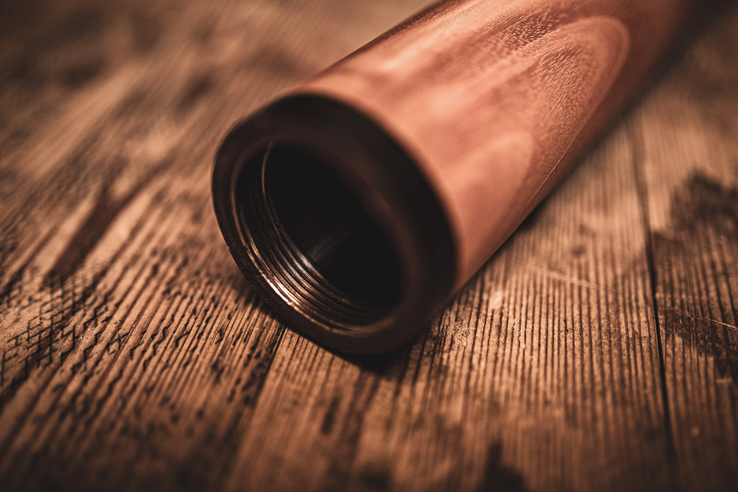 MEINL Sonic Energy Sliced Pro Didgeridoo - D Tuning - Natural detail view 5 at Luna Panther