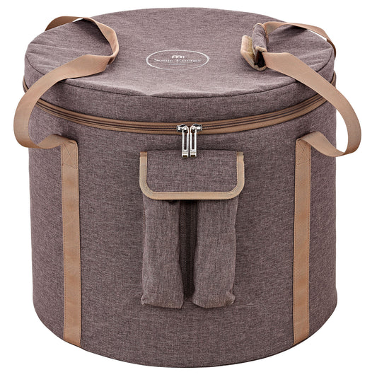 MEINL Sonic Energy 16" Crystal Singing Bowl Bag, for 15" & 16" bowls - Brown at Luna Panther