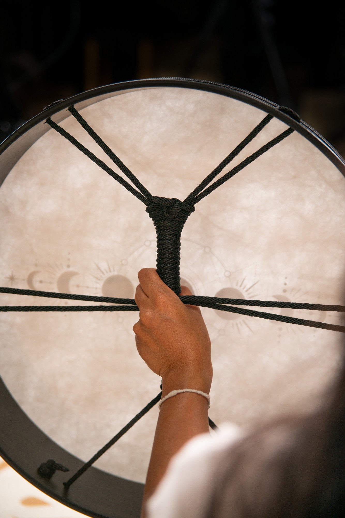MEINL Sonic Energy Moon Phases Ritual Drum 18" - True Feel Synthetic Head detail view 4 at Luna Panther
