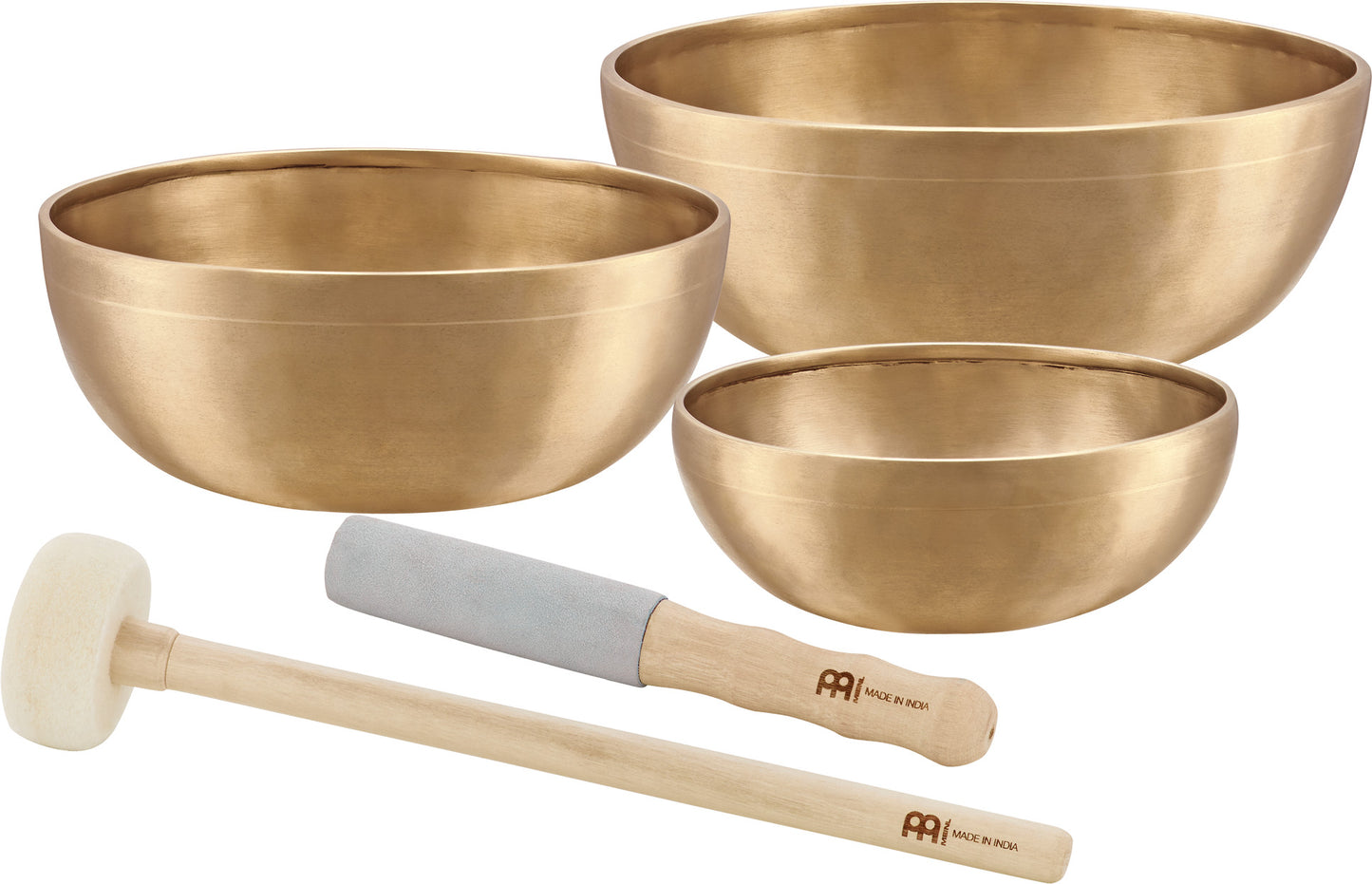 MEINL Sonic Energy Energy Therapy Series Singing Bowl Set 5 pcs - 700/1000/1400g + Mallets at Luna Panther