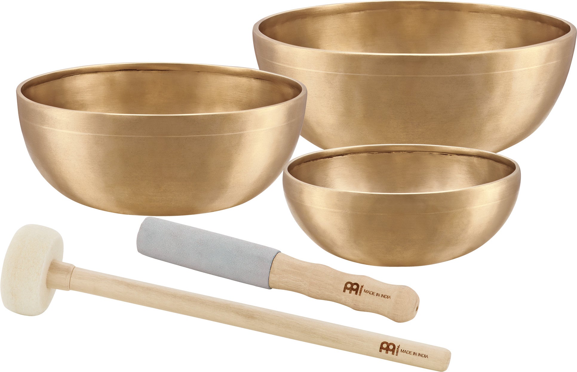 MEINL Sonic Energy Energy Therapy Series Singing Bowl Set 5 pcs - 700/1000/1400g + Mallets at Luna Panther