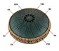 MEINL Sonic Energy Medium Octave Steel Tongue Drum 10" - F# Minor/8 Notes/432 Hz - Dark Green detail view 11 at Luna Panther