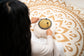 MEINL Sonic Energy Small Steel Tongue Drum 7" - C Minor/8 Notes/440 Hz - Gold detail view 5 at Luna Panther