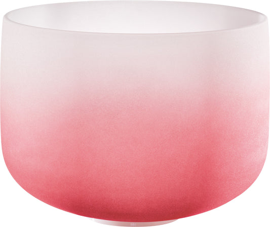MEINL Sonic Energy Color-Frosted Crystal Singing Bowl 14" - C4/Root Chakra/440 Hz - Red at Luna Panther