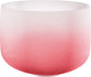 MEINL Sonic Energy Color-Frosted Crystal Singing Bowl 14" - C4/Root Chakra/440 Hz - Red at Luna Panther