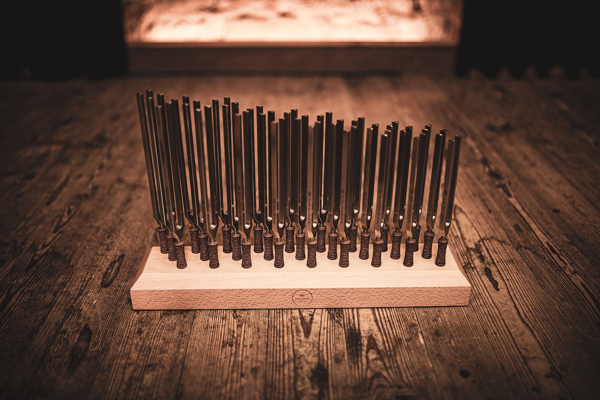 MEINL Sonic Energy Planetary Tuned Therapy Tuning Fork Set - 27 pcs. detail view 2 at Luna Panther