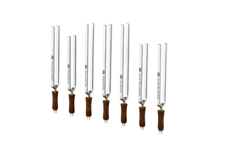 MEINL Sonic Energy Planetary Tuned Tuning Forks - Chakra Set - Content: 7 Tuning Forks, inlcudi detail view 2 at Luna Panther