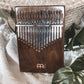 Meinl Sonic Energy Solid Kalimba - 17 notes, black walnut detail view 13 at Luna Panther