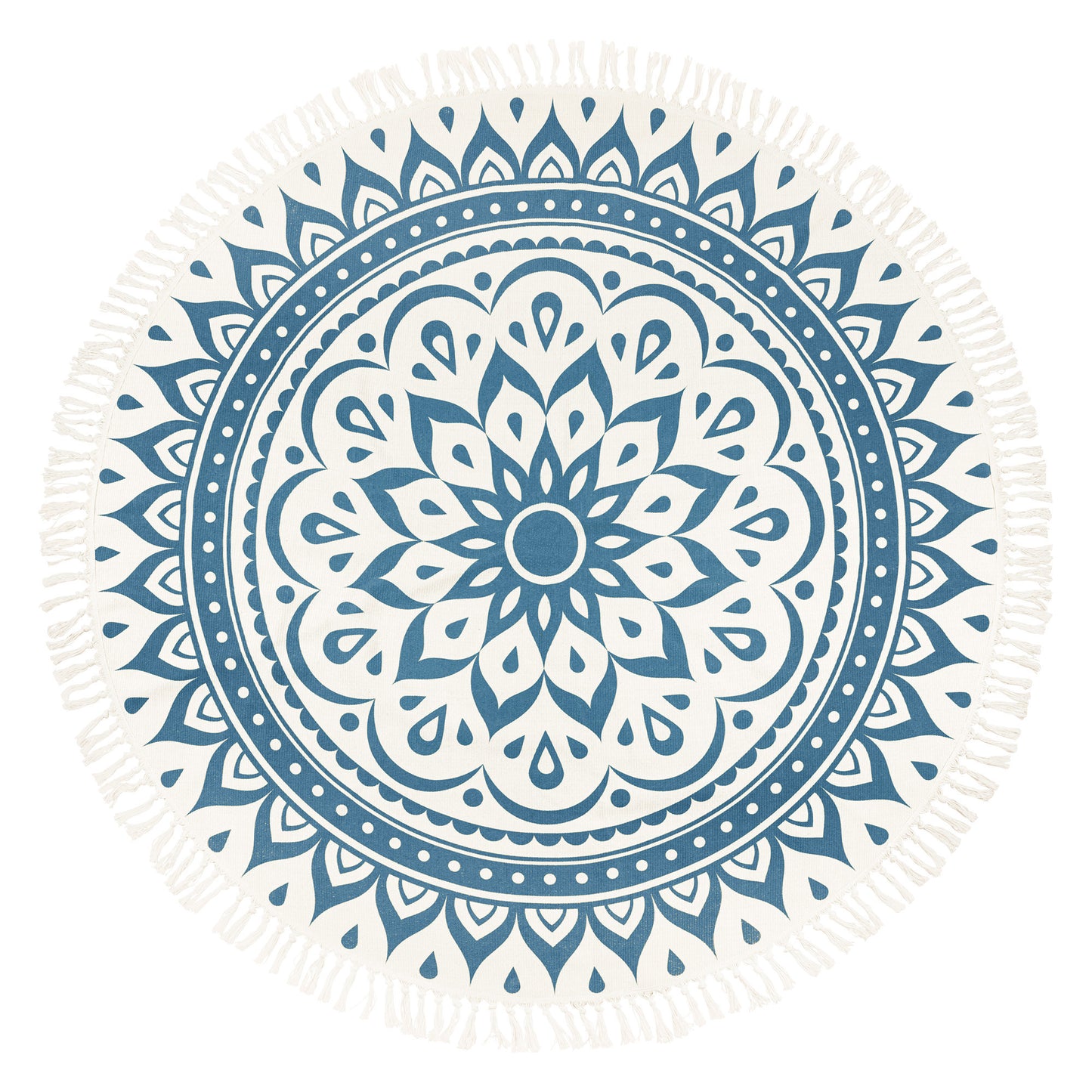 MEINL Sonic Energy Meditation Rug - Navy Blue / Floral Design at Luna Panther