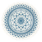 MEINL Sonic Energy Meditation Rug - Navy Blue / Floral Design at Luna Panther