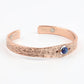 Copper Bracelet with Lapis Lazuli Crystal