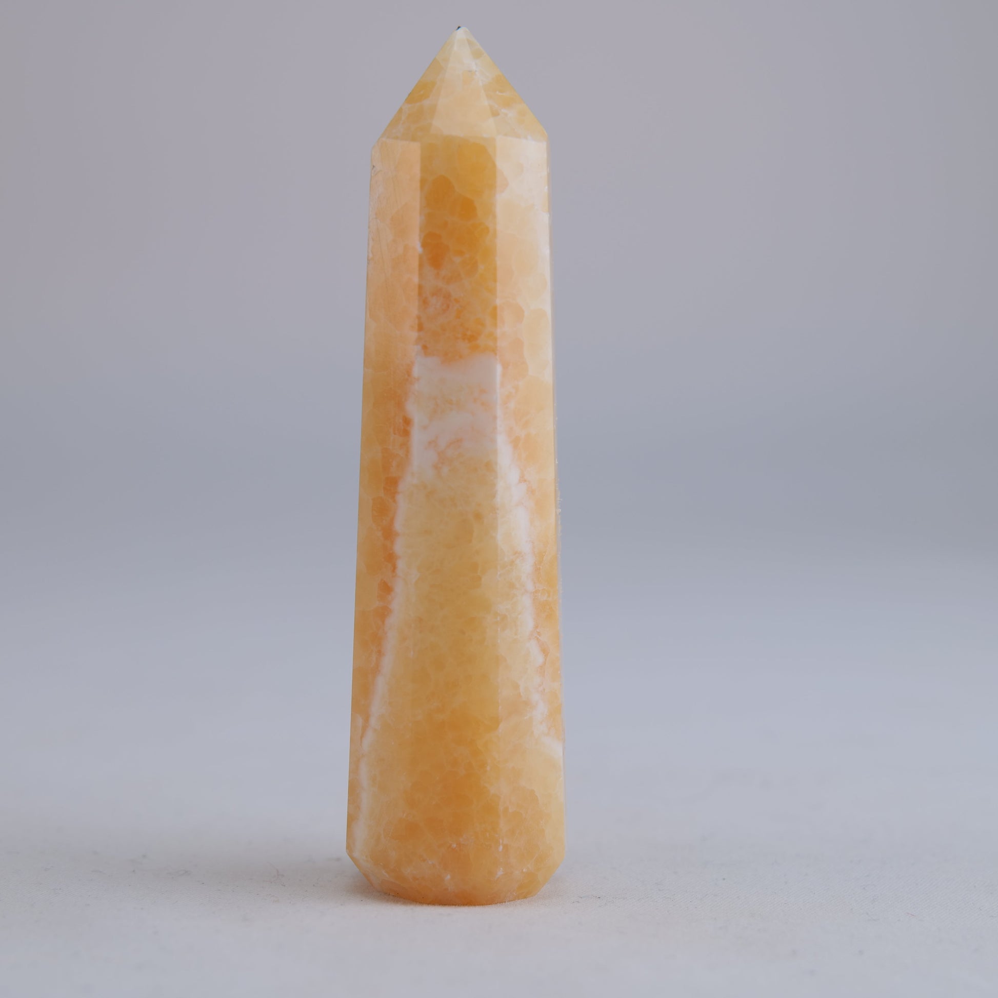 Yellow Banded Mexican Calcite 85g natural crystal tower additional-1