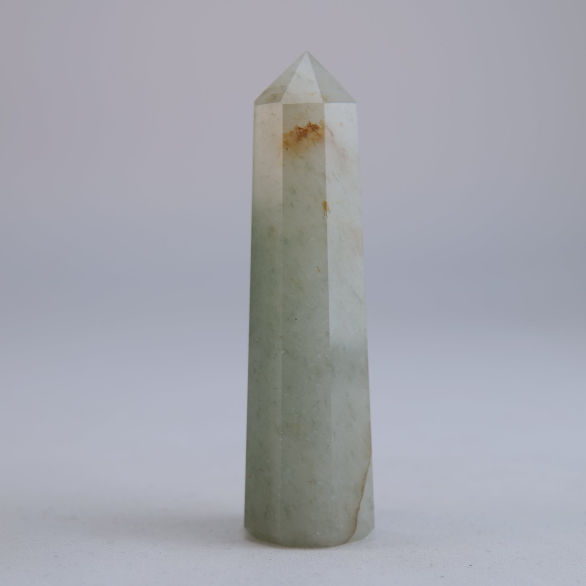 Green Aventurine Obelisk 58g natural crystal tower back