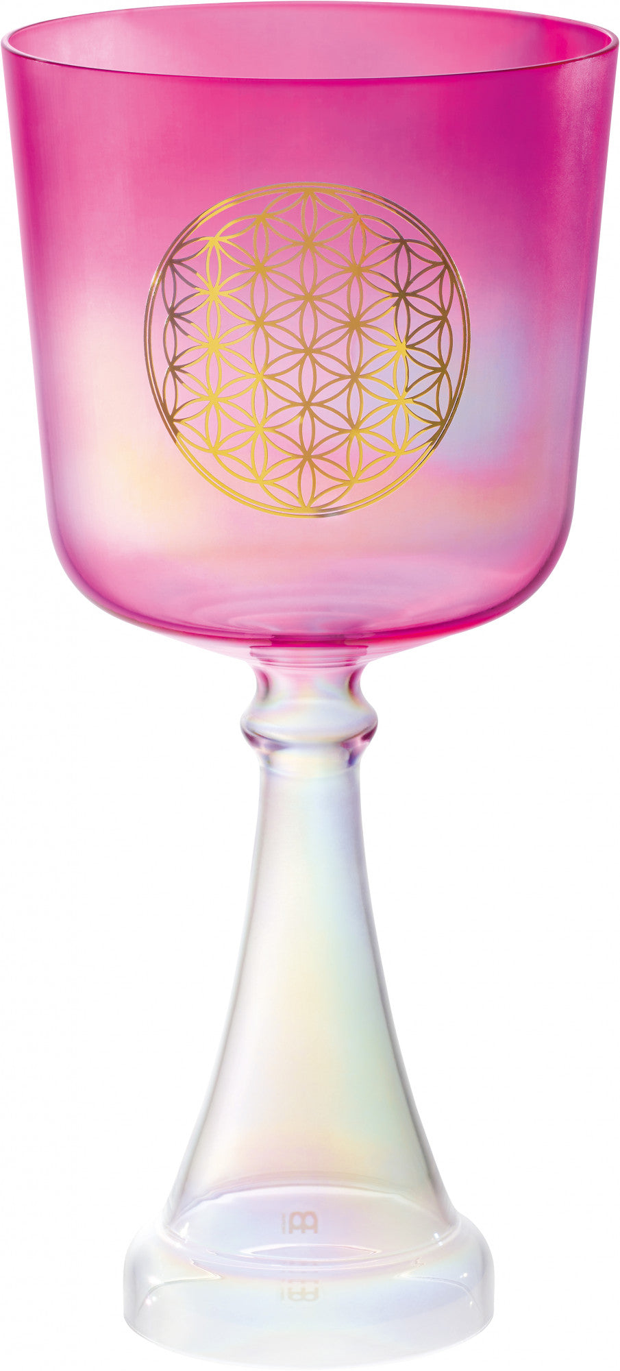 MEINL Sonic Energy Crystal Singing Chalice 6" - F4/Heart Chakra/440 Hz - Flower of Life/Pink at Luna Panther