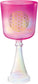 MEINL Sonic Energy Crystal Singing Chalice 6" - F4/Heart Chakra/440 Hz - Flower of Life/Pink at Luna Panther