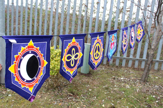 7 Flags Banner - Love in the Centre - Luna Panther alternate view