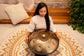 MEINL Sonic Energy Sensory Handpan Stainless Steel C# Minor 9 Notes 432 Hz - Vintage Gold detail view 3 at Luna Panther