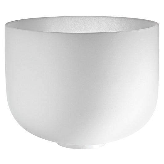 MEINL Sonic Energy White-Frosted Crystal Singing Bowl 12" - F3/Heart Chakra/440 Hz at Luna Panther