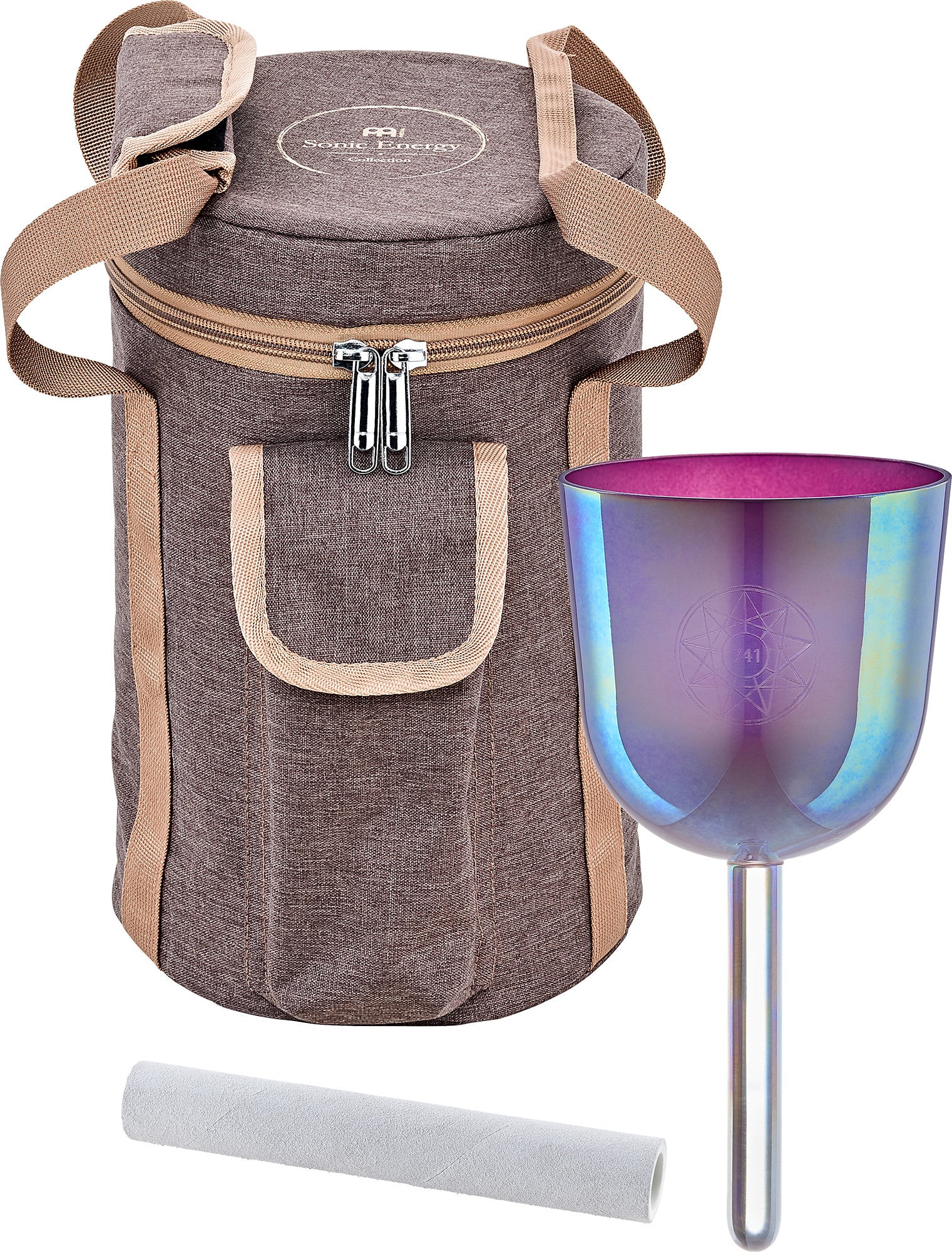 MEINL Sonic Energy 3.75"Essence Solfeggio Crystal Singing Bowl Sol 741 Hz, Lavender Purple detail view 8 at Luna Panther
