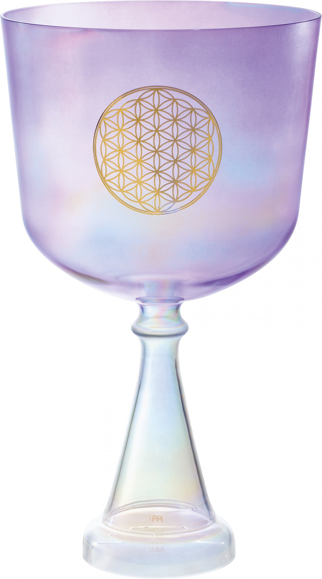 MEINL Sonic Energy Crystal Singing Chalice 8" - F3/Heart Chakra/440 Hz - Flower of Life/Purple at Luna Panther