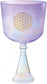 MEINL Sonic Energy Crystal Singing Chalice 8" - F3/Heart Chakra/440 Hz - Flower of Life/Purple at Luna Panther