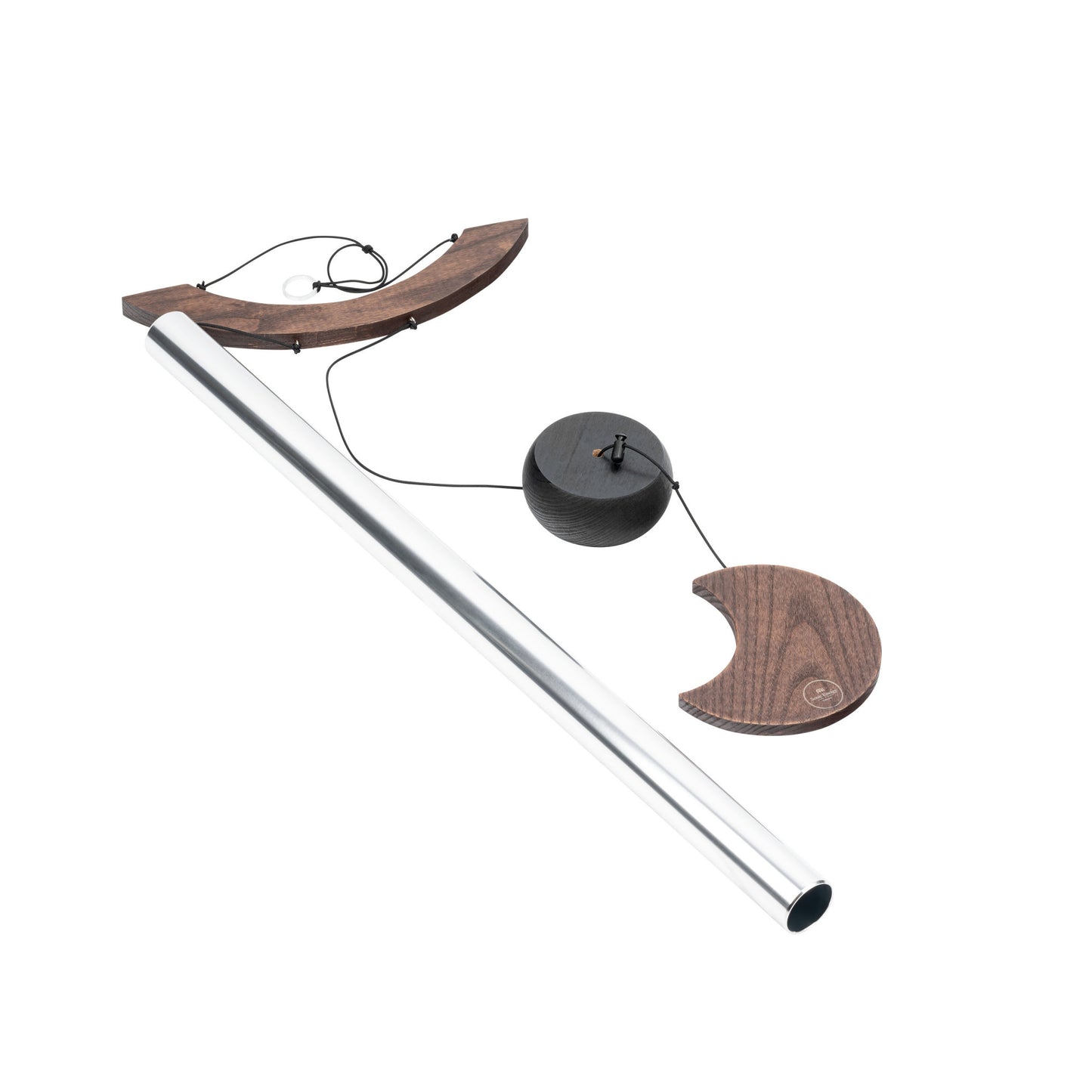 MEINL Sonic Energy Moon Meditation Chime 49"/125 cm - 432 Hz - Curved Suspension/Silver detail view 9 at Luna Panther
