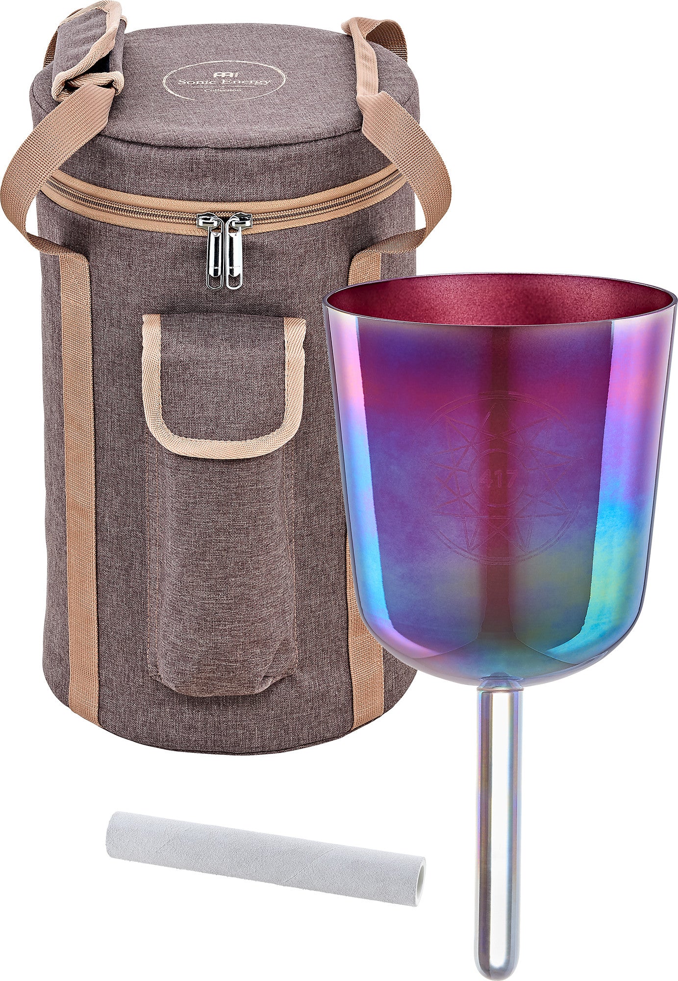 MEINL Sonic Energy 5.75" Essence Solfeggio Crystal Singing Bowl Re 417 Hz, Copper Brown detail view 8 at Luna Panther