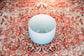 MEINL Sonic Energy Color-Frosted Crystal Singing Bowl 10" - G4/Throat Chakra/440 Hz - Light Blu detail view 2 at Luna Panther