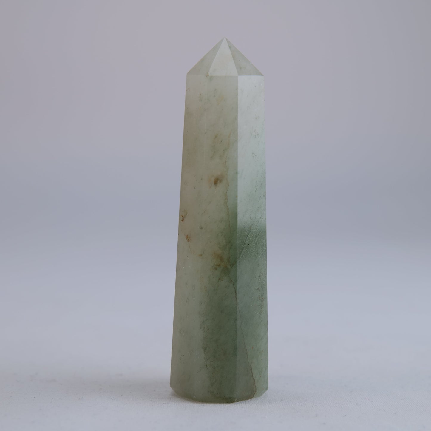 Green Aventurine Obelisk 58g natural crystal tower side