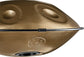 MEINL Sonic Energy Sensory Handpan Stainless Steel D Amara 9 Notes 440 Hz - Vintage Gold detail view 18 at Luna Panther