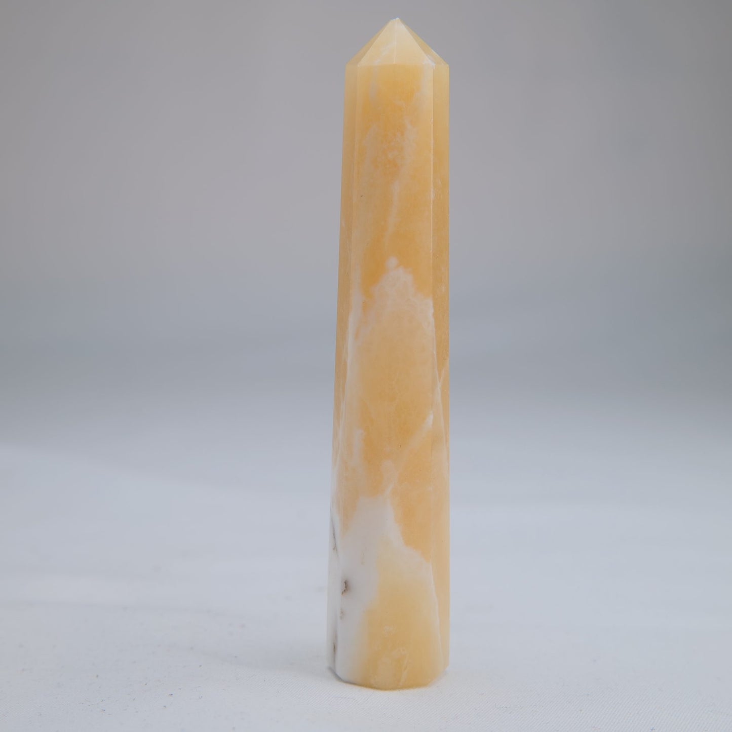 Yellow Banded Calcite Point 71g side-2