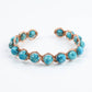 Copper & Turquoise Crystal Bracelet