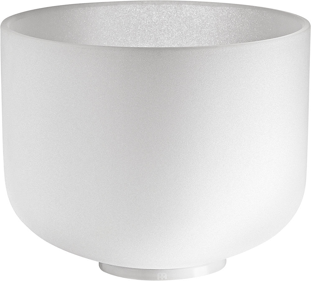 MEINL Sonic Energy White-Frosted Crystal Singing Bowl 10" - D4/Sacral Chakra/432 Hz