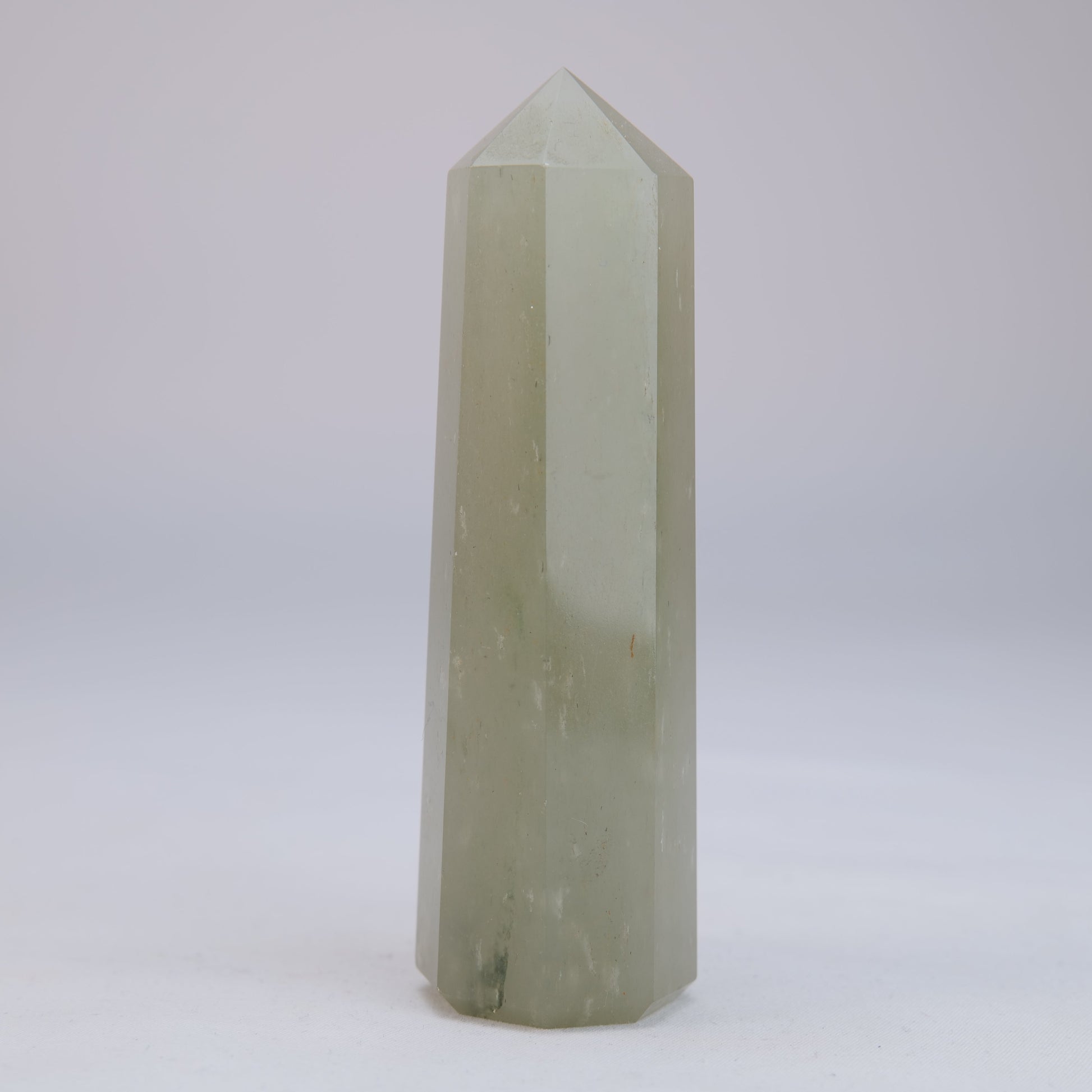 Green Aventurine Obelisk 174g natural crystal tower side