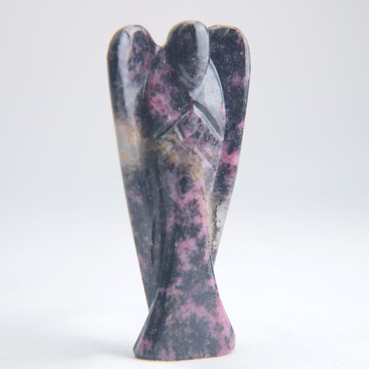 Rhodonite Angel 65g side alternate view