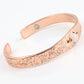 Copper Bracelet with Rose Quartz Crystal