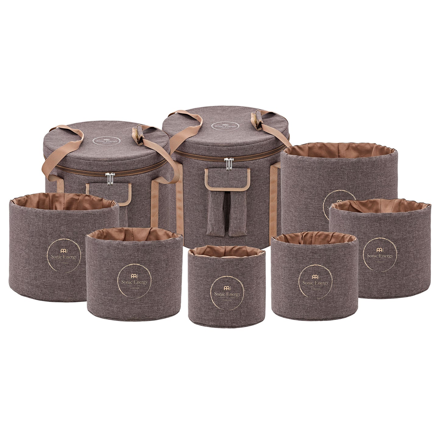 MEINL Sonic Energy Crystal Singing Bowl Travel Bag Set - Brown at Luna Panther
