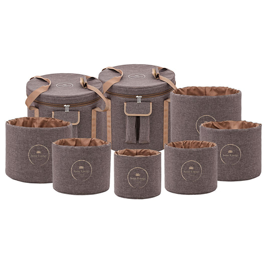 MEINL Sonic Energy Crystal Singing Bowl Travel Bag Set - Brown at Luna Panther