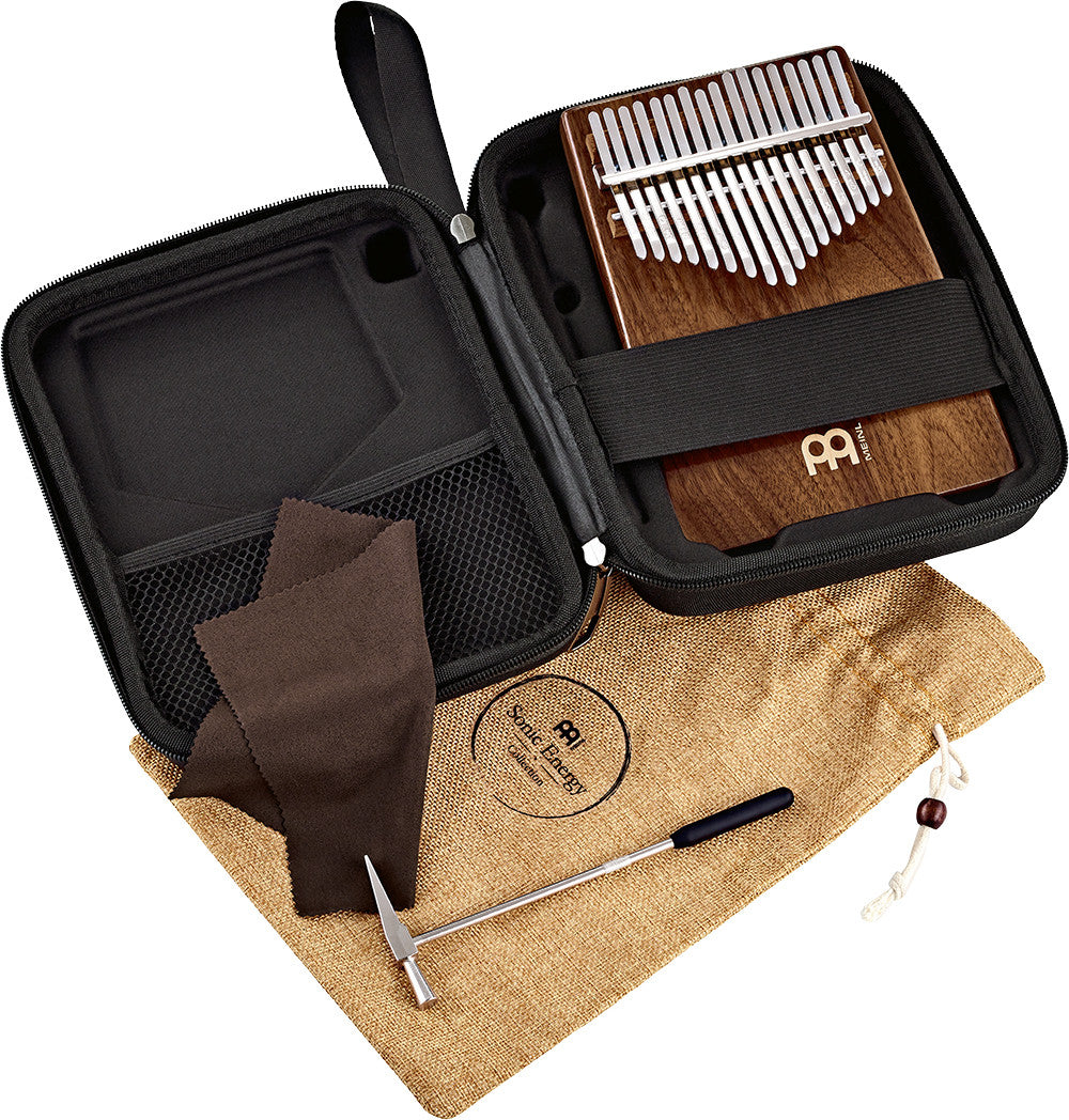 Meinl Sonic Energy Solid Kalimba - 17 notes, black walnut detail view 5 at Luna Panther