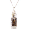Polished Bottled Gemstones Necklace - Tiger Eye featuring natural patterning and unique variations - Luna Panther