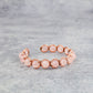 Copper & Rose Quartz Crystal Bracelet